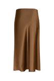 Silk 95 Five Chamonix Midi Skirt in Nutmeg