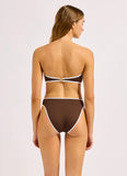 Seafolly Beach Bound Ring Front Bikini in Chocolate