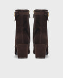 Lola Cruz Agnese Buckle Boots in Chocolate