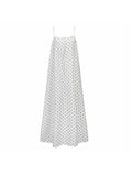 Lilly Pilly Olive Linen Dress in Polka Dot