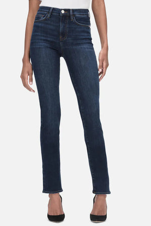 Frame Le High Straight Long Jean in Majesty