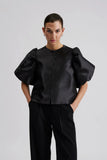 By Malina Cleo Blouse in Black