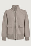 Varley Roxbury Zip Through in Taupe
