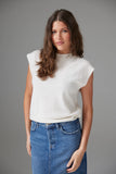 Colorush Lucca Crew Neck Tank in White