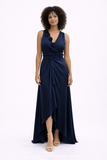Silk 95 Five Shangrila Rose Dress in Navy