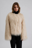 Malina Manda Faux Fur Jkt in Vanilla