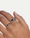 Pdpaola Sugar Ring Set in Silver