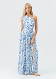 Melissa Odabash Mira Skirt in Blue Leaf