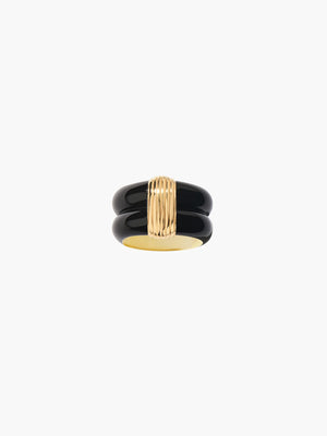 Aurelie Bidermann Katt Ring in Black