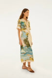 Farm Rio Royal Sea Midi Dress in Multi