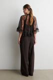 Second Female Sybell Lace Ruffle Blouse Demitasse