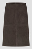 Second Female Zonie Suede Skirt in Demitasse