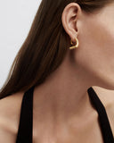 Pdpaola Medium Ibizia Hoops in Gold