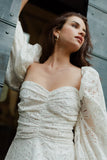 Sundress Violette Long Dress in White