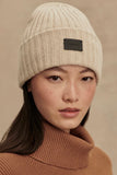 Varley Elva Chunky Rib Beanie in Cream