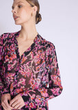 Berenice Erika Print Blouse in Pink