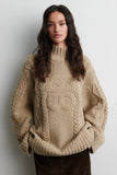 Second Female Janne Turtleneck Knit in Camel