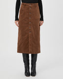 Paige Meadow Midi Skirt in Brown