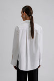 By Malina Denice Pleat Shirt in White