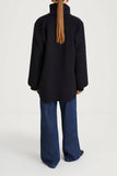 Style In Tara Wool Blend Short Coat in Midnight Navy