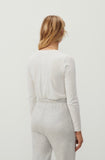 American Vintage Gamipy Long Sleeve Top in White