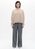 Zenggi Oversized Turtle Neck in Beige