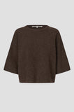 Second Female Gabby Short Sleeve Knit in Demitasse