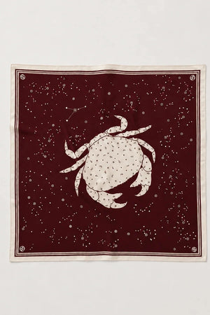 Le Scarf Zodiac Scarf Cancer in Wine