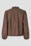 Second Female Rayna Frill Top in Carafe