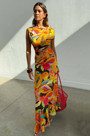 Never Fully Dressed Rio Asymetric Skirt in Multi