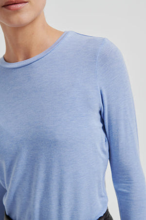 Second Female Matima O-Neck Tee in Blue