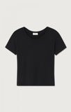 American Vintage Gamipy Short Sleeve Top in Black