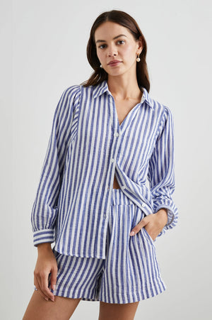 Rails Lo Shirt in Blue Stripes