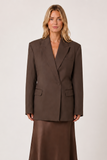 Silk 95 Five Hamptons Twill Jacket in Cafe