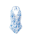 Melissa Odabash Tampa Swimsuit in Blue Leaf