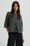 Second Female Andrea Short Sleeve Cardi in Beluga