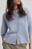 Second Female Andrea Rib Knit Cardi in Blue