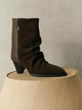 Dante 6 Jade Suede Ankle Boots in Olive