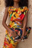 Never Fully Dressed Rio Asymetric Top in Multi