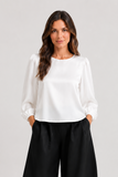 Silk 95 Five Canyon Luxe Crop Top in White