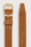 Varley Deena Suede Belt in Caramel