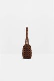 Malina Elvina Wood Pearl Bag in Expresso