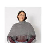 Berenice Marmo Poncho in Grey