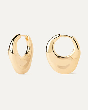 Pdpaola Volcano Hoops in Gold