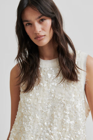 Second Female Shiny Top in Tofu