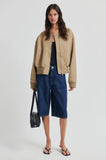 Second Female Columbo Denim Shorts in Dark Blue