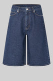 Second Female Columbo Denim Shorts in Dark Blue