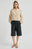 Second Female Ulrikke Knit Cardigan in Beige