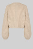 Second Female Ulrikke Knit Cardigan in Beige