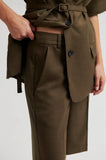 Second Female Sharo Long Shorts in Brown